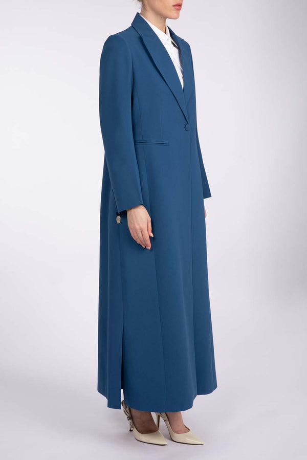 Chic Yale Blue Full Length Blazer and Trousers Suit DC2007