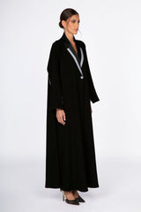 ED2302 Extended Sleeves With Button Abaya