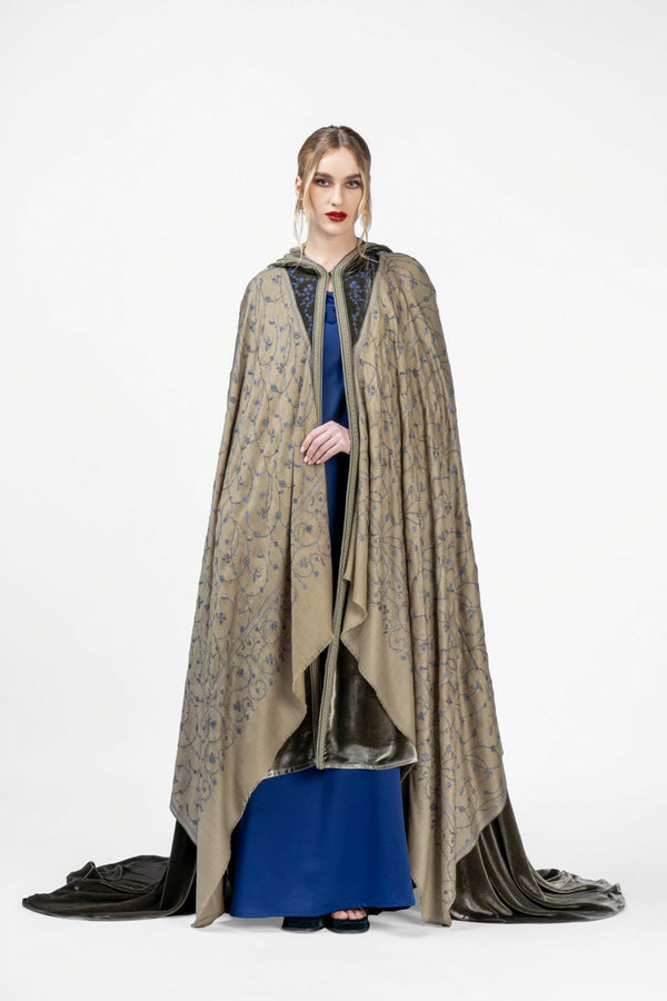 RMDHC2407 Enchanted Sage Haute Couture Hooded Abaya