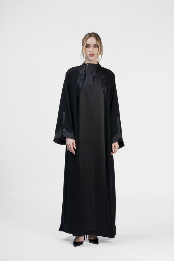RMD2401 Elegant Essence Black Abaya