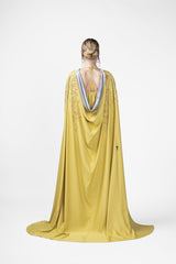 RMDHC2404 Illuminated Elegance Satin Silk Haute Couture Abaya