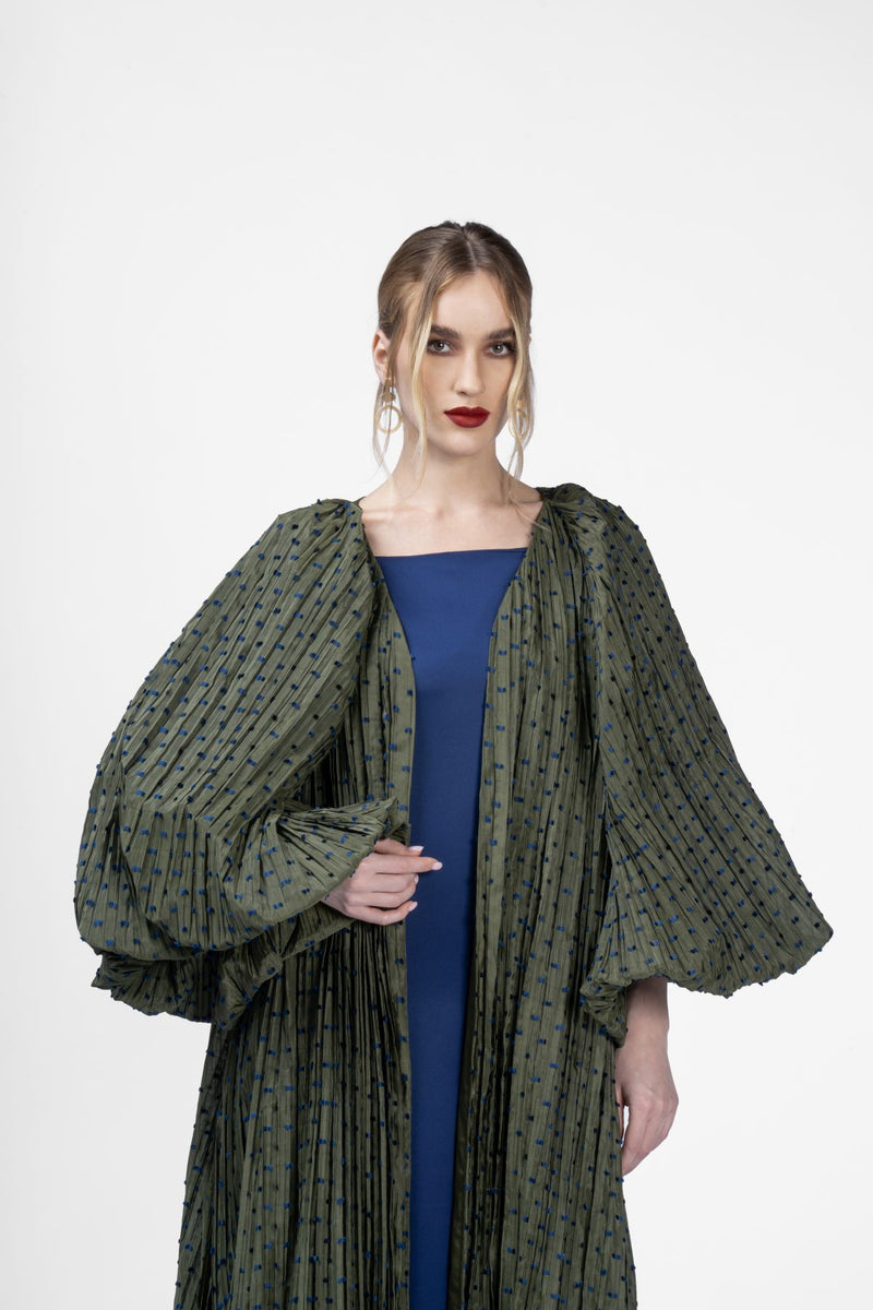 RMDHC2402 Emerald Cascade Haute Couture Abaya