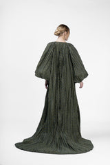 RMDHC2402 Emerald Cascade Haute Couture Abaya