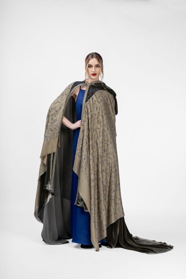 RMDHC2407 Enchanted Sage Haute Couture Hooded Abaya