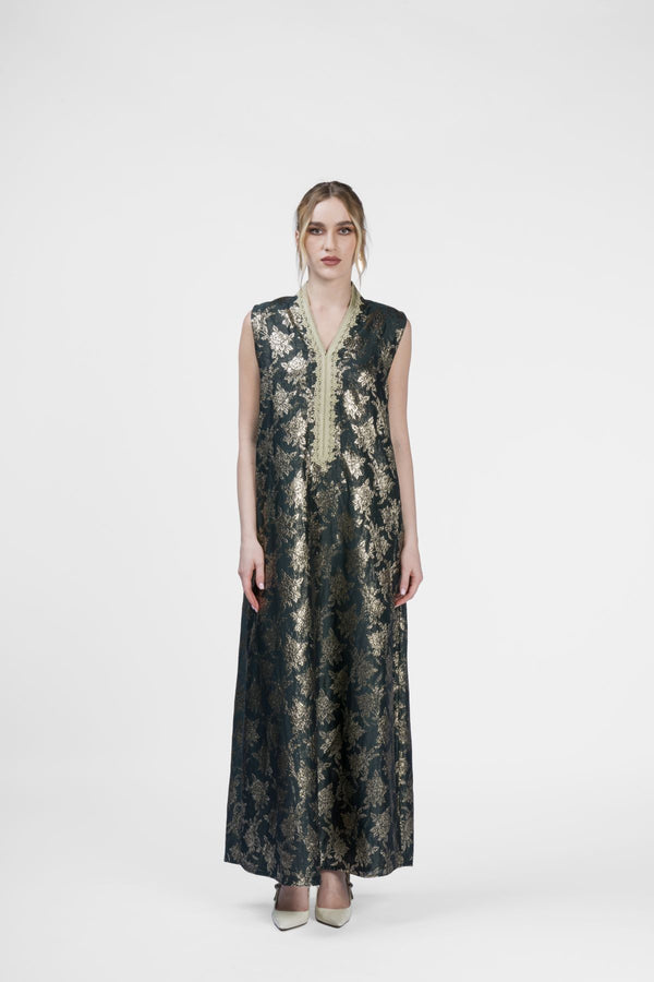 RMDB2401-LG Serene Shades Kimono Abaya- Full set