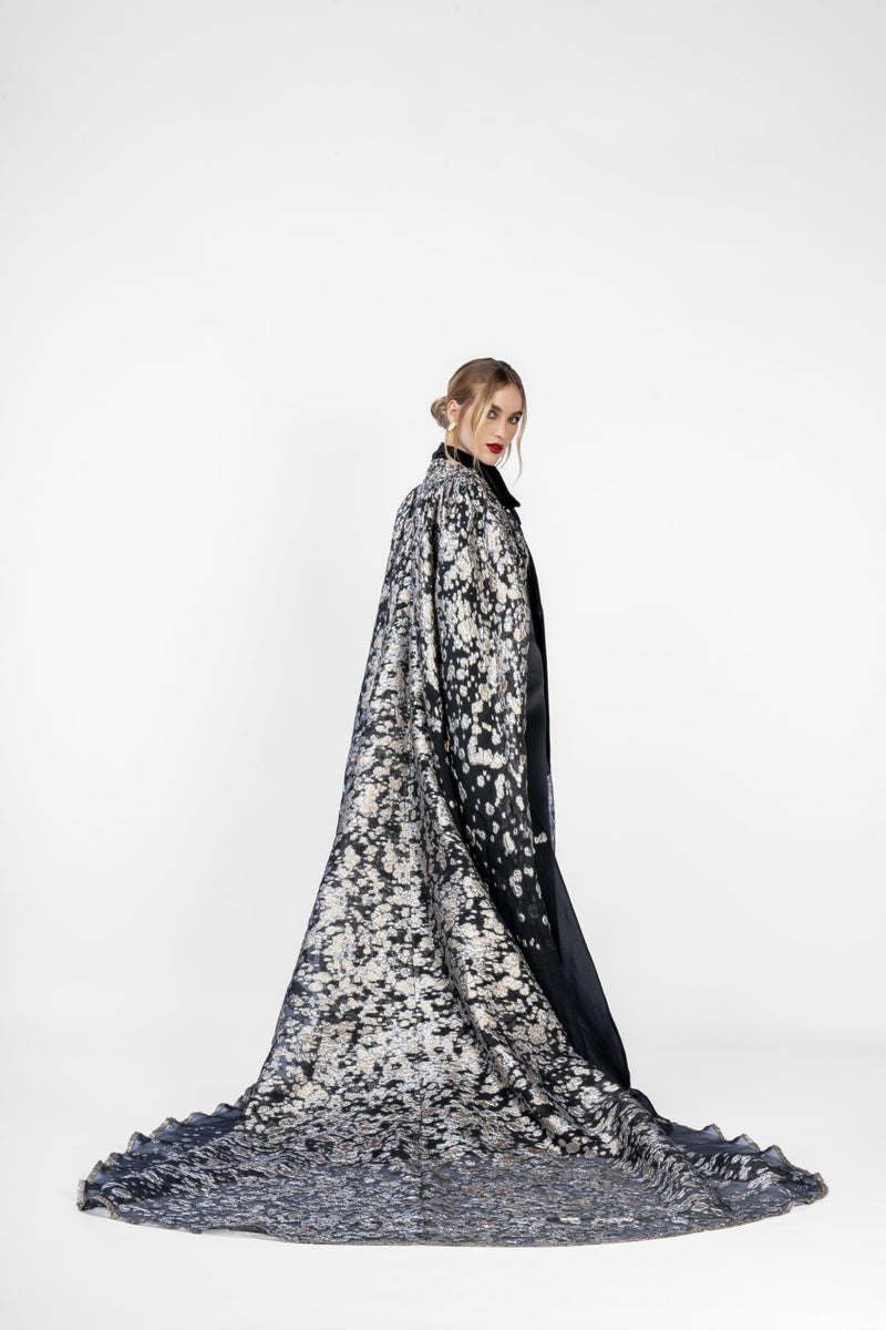 RMDHC2401 Swarovski Encrusted Organza  Haute Couture Abaya